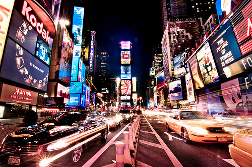 El wifi también desembarca en Times Square. Foto cortesía de josh.liba
