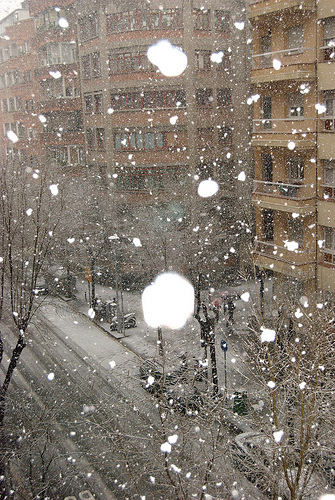 Nieve en Barna. Foto cortesía de Joan García Silano