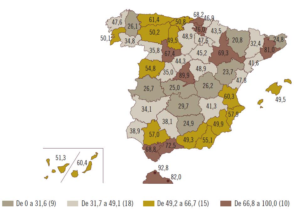 Mapa de cobertura 4G en España