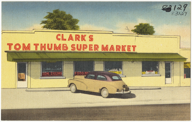 Productos básicos en supermercados. Foto tomada de Flickr, cortesía de The Boston Public Library.