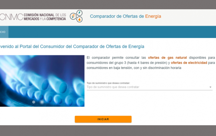 Nuevo Comparador ofertas energía