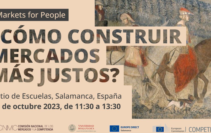 Anuncio de la jornada en Salamaca de Markets for people