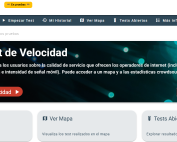 Web del test de velocidad de la CNMC