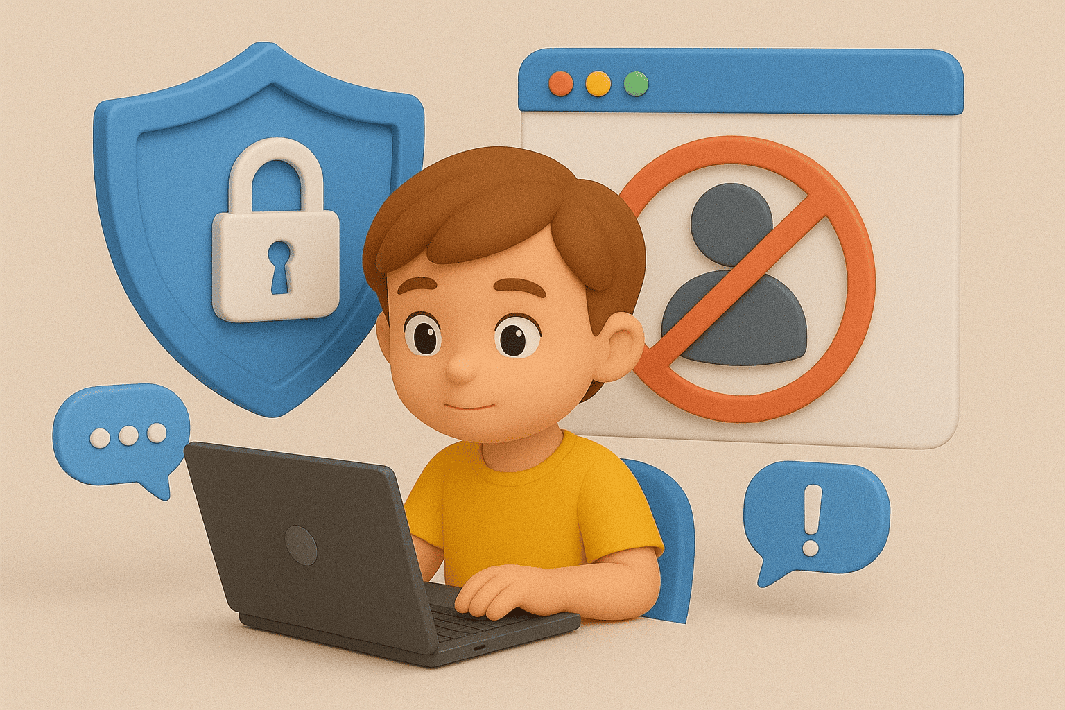 Protección de menores en redes sociales y plataformas de Internet.