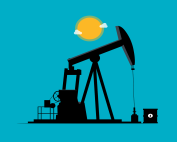 Dibujo de una petrolera.