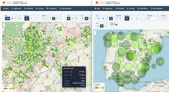 mapas test velocidad cnmc