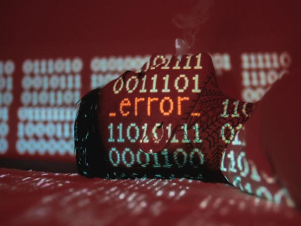 pantalla código error