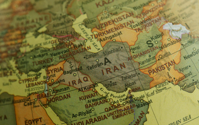 mapa irán